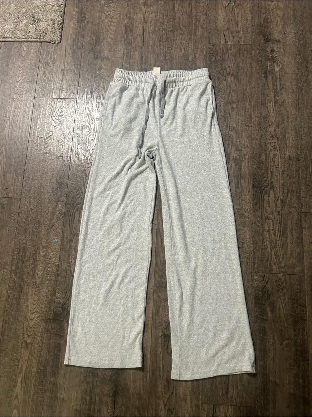 Grey strait leg sweats